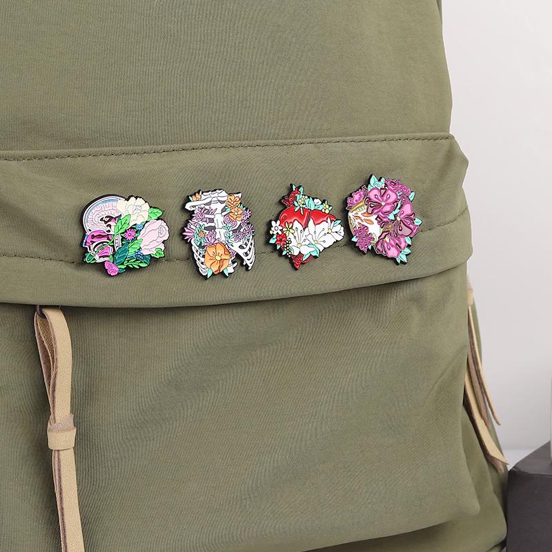 4-7PCS/SET Quotes Banner Enamel Pins Set Custom Cartoon Cool Slogan Brooch Lapel Badge Feminism Punk Jewelry for Friends
