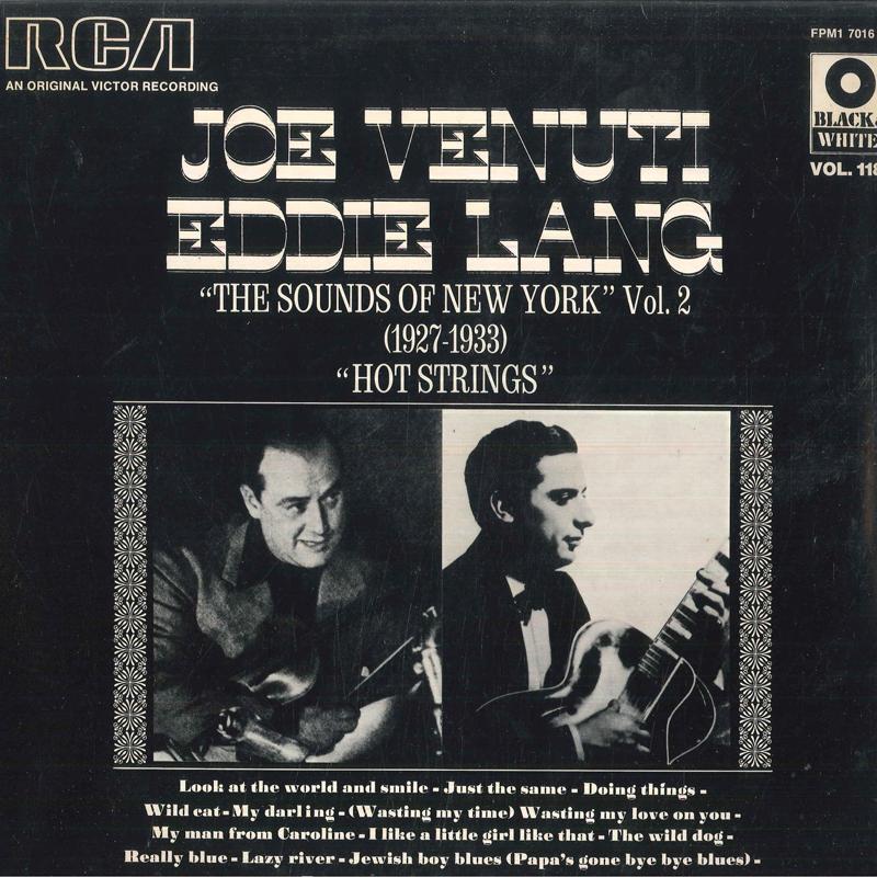 

LP Record JOE VENUTI EDDIE LANG Sounds Of New York Vol. 2 Hot Stri FPM17016 RCA France Jazz Used