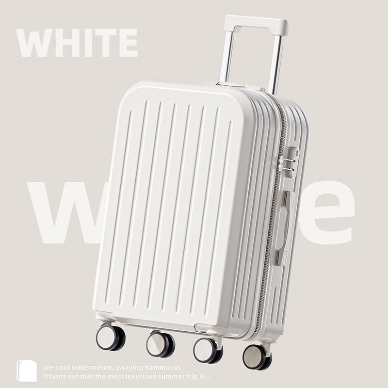 2025 New 20-inch Carry-On Suitcase, Large Capacity, Unisex, 24 Universal Wheels, Leather 20-inch Carry-On