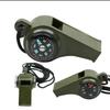 Outdoor Survival Whistle with Compass and Thermometer (5-Pack)