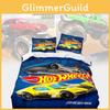 Cartoon Truck Monster Printed Bed Duvet Cover Pillowcase Three Set Piece
