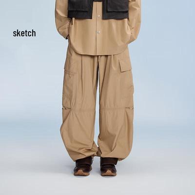 Herren Herbst 2024 Baumwolle Gerade Arbeitskleidung Hosen