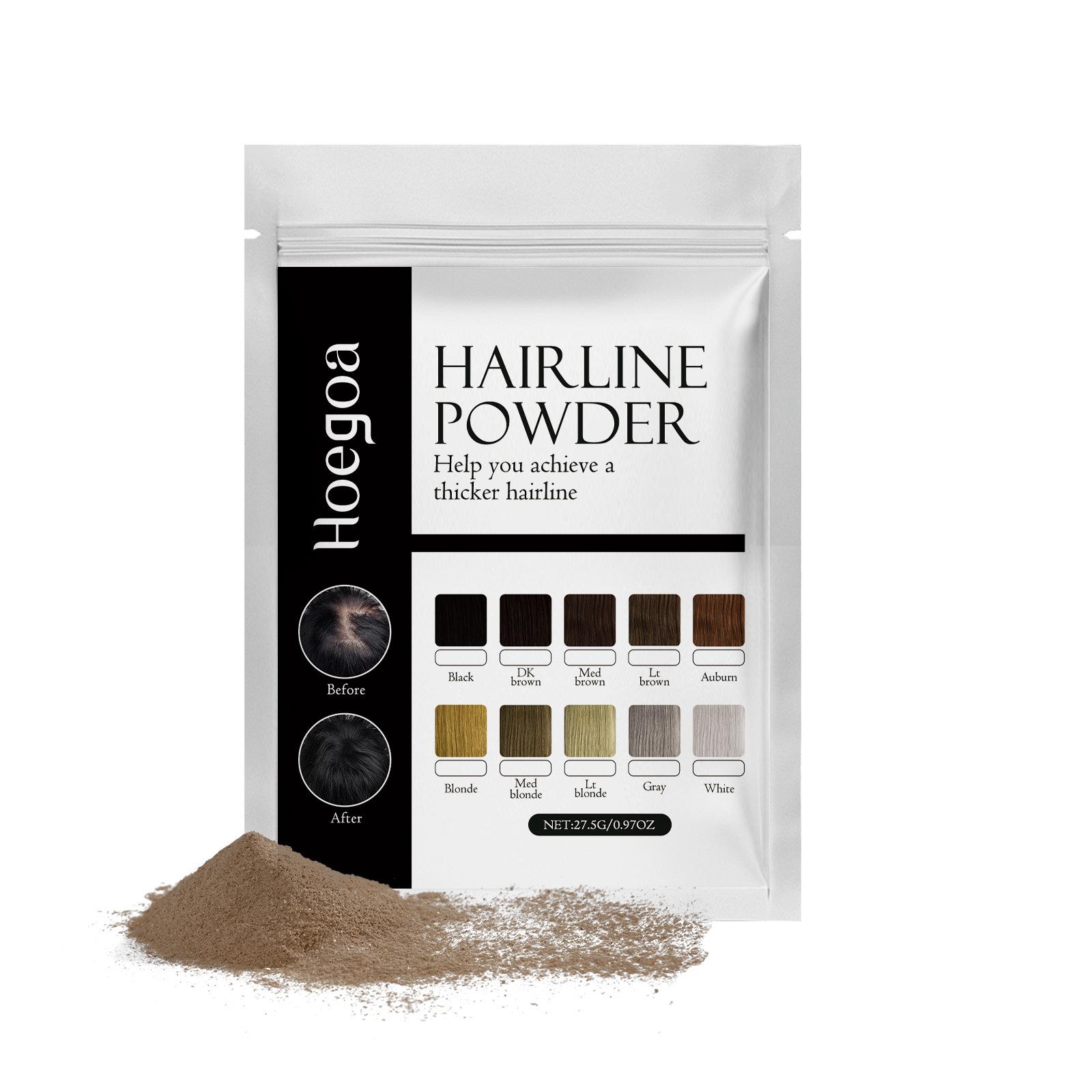 

10-цветная пудра для линии роста волос, густое и красивое наполнение волос, освежающая и пушистая пудра для теней на верхней части линии роста волос