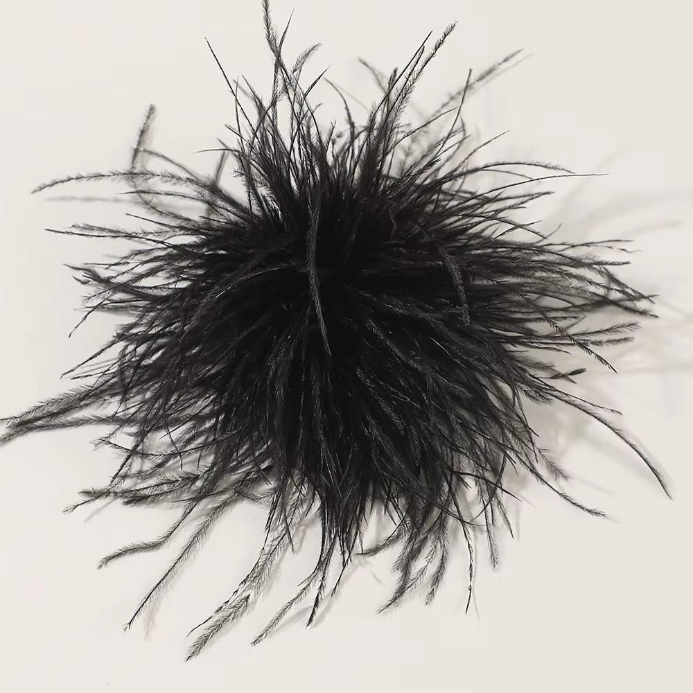 Broches à Plumes Grandes 8-10cm Design Exagéré Broche à Plumes Accessoires Accessoires pour Cheveux