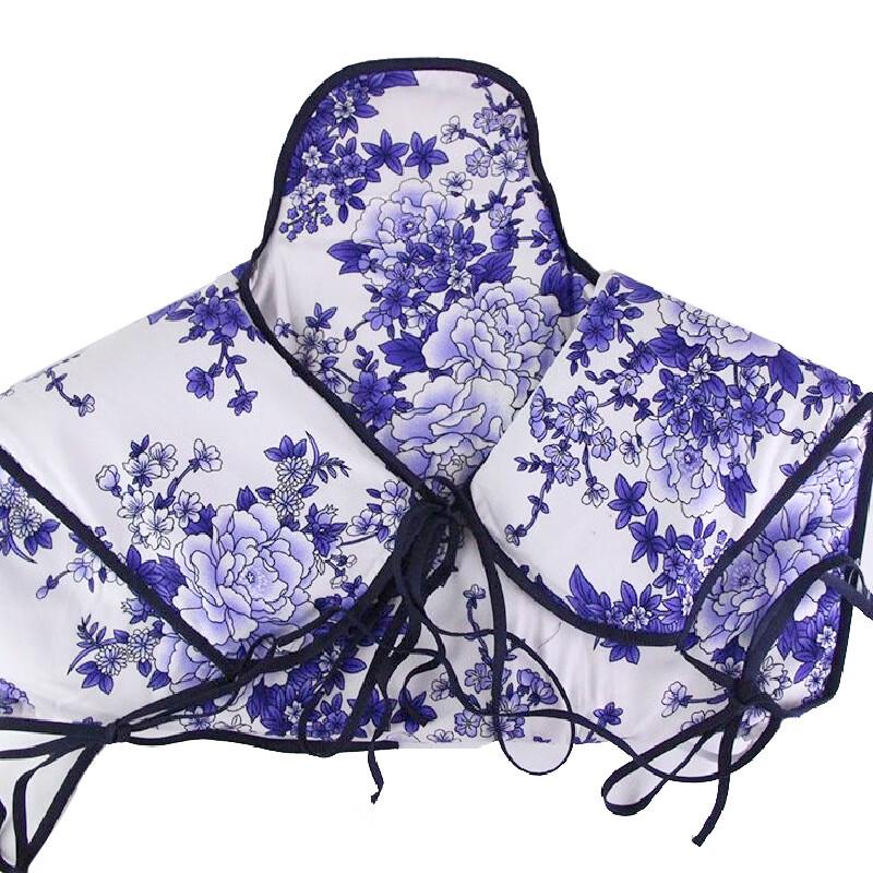 E7 Blue & White Porcelain Electric Heated Mugwort Shoulder & Neck Pad