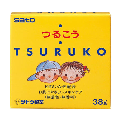 

Sato Pharmaceutical Tsuruko 38g Baby Cream with Vitamins A and E, Vaseline, Moisturizing for Moms and Babies, Relieves Skin Irritation and Dryness