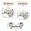 Stainless Steel Fuel Gas Water Waste Tank Deck Fill Filler Spare Cap Key Replace Plate Tool for Boat Marine Yacht 1.5/2"