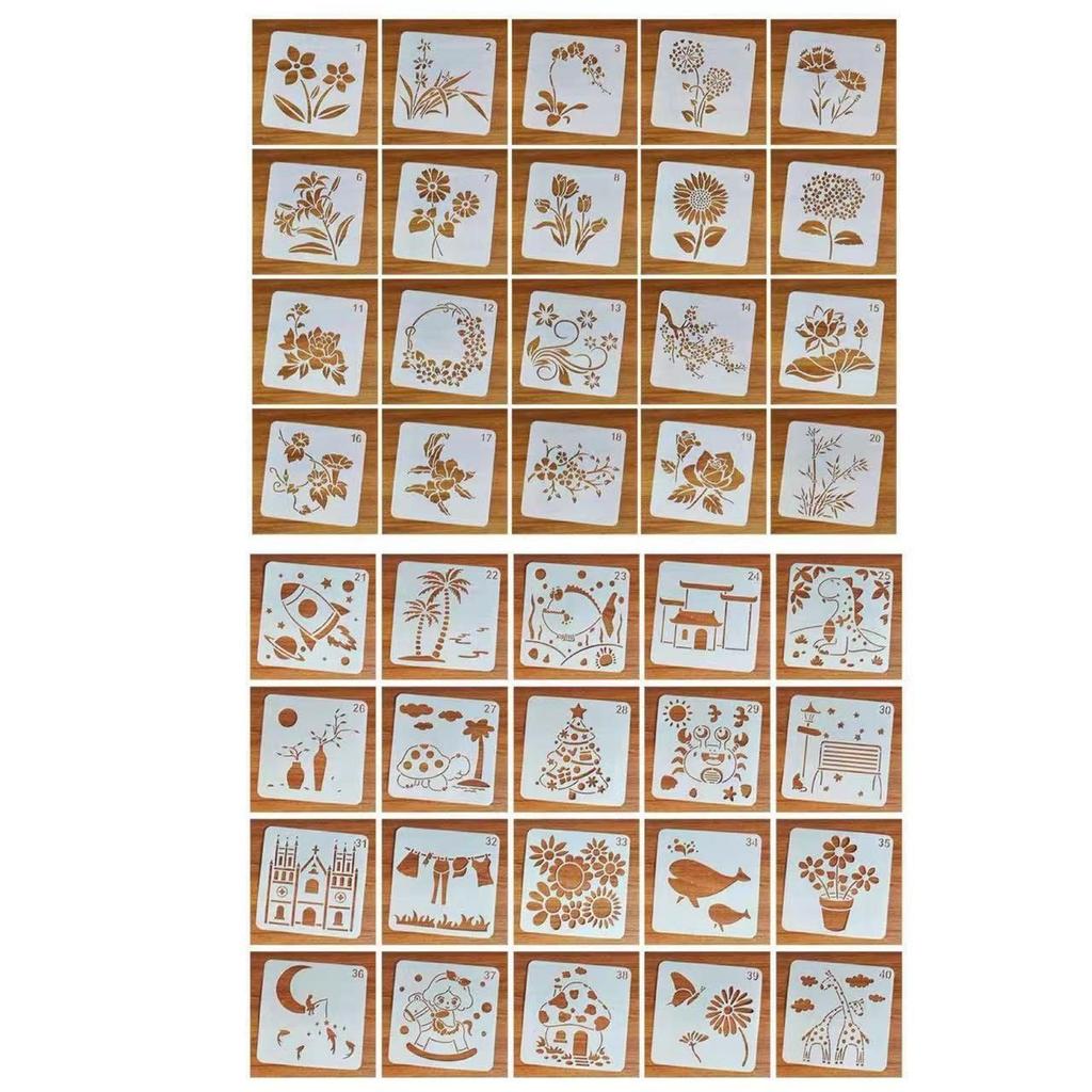 Children's Hollowed Out Painting Template, Painting Tool, DIY Album Lace Ruler, Hand Account Tool, Elementary School Student Hand Copying Tool