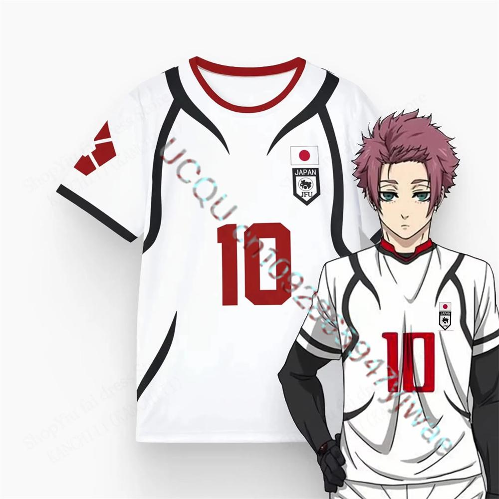 3D Print Sport Moisture-Wicking Breathable Men T-Shirt Japan Anime Itoshi Sae Football Jersey Training Tee Adult T-shirt