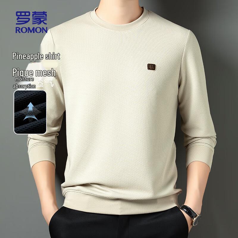 

ROMON Men s Waffle Long Sleeve T-Shirt 2XL