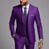 Men's Three-Piece Suit - Formal/Casual Office Groom Wedding Attire