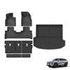 Smabee Left Drive for Chery EXEED RX 2023-2026 Fuel Version Without Subwoofe Car Floor Mats Cargo Liner Trunk Pad TPE BLACK