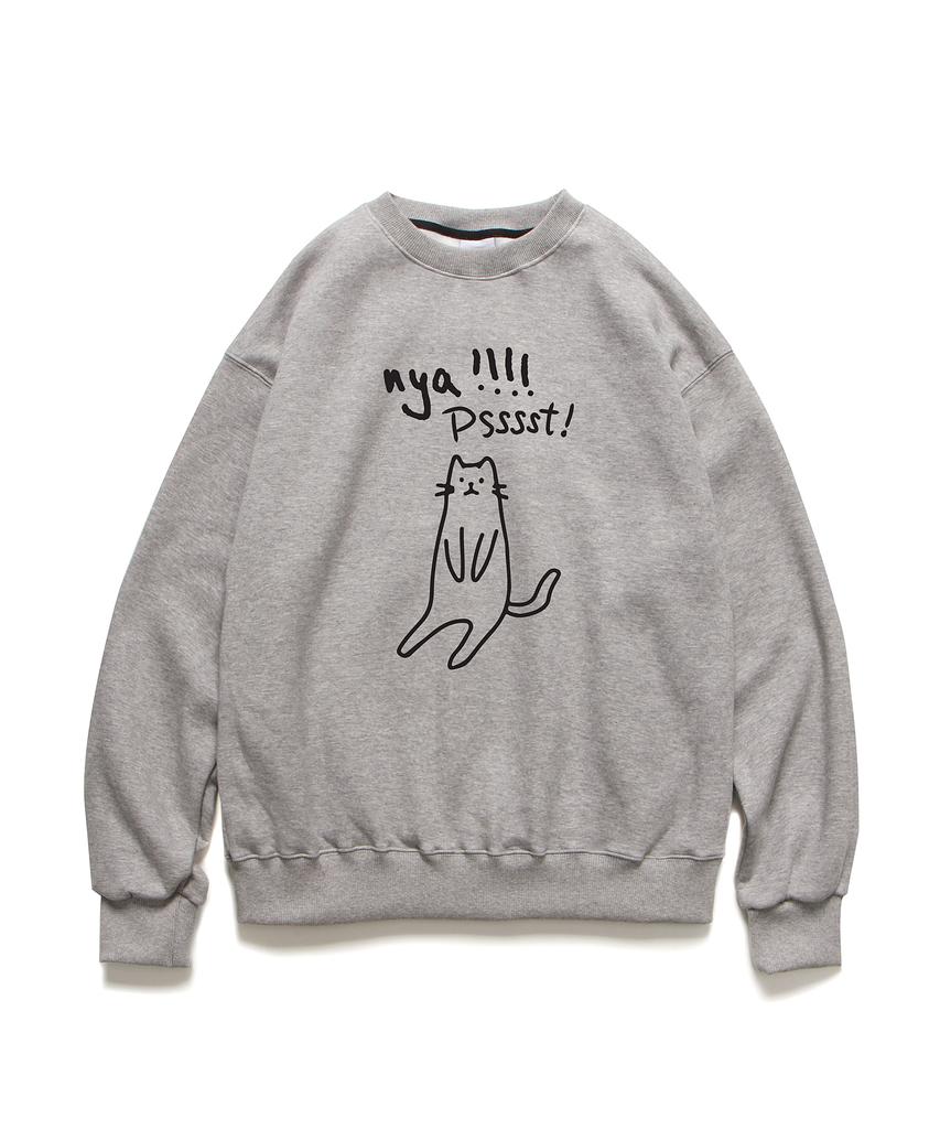 ABNORMALTHING Pssst Crewneck Dark Grey