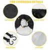 4PCS Waterproof Tire Covers Wheel & Tyre RV Camper Trailer Sun Protector 27"-29"