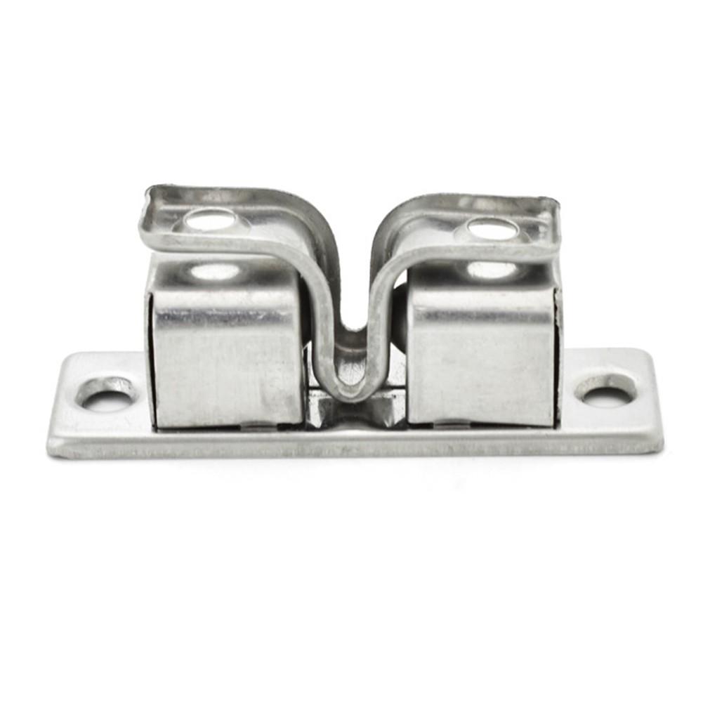 New Double Roller Door Lock Hot Sale Latch 50*14.5mm Cabinet Door Closet Catch Tension Double Ball Practical Stainless Steel