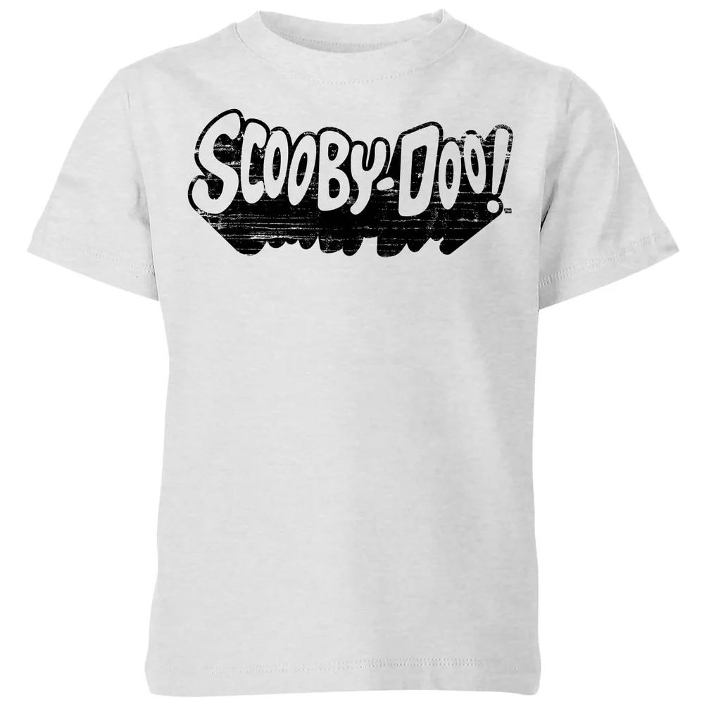 Scooby Doo Retro Mono Logo Kids  T-Shirt - Grey - 3-4 Years 110
