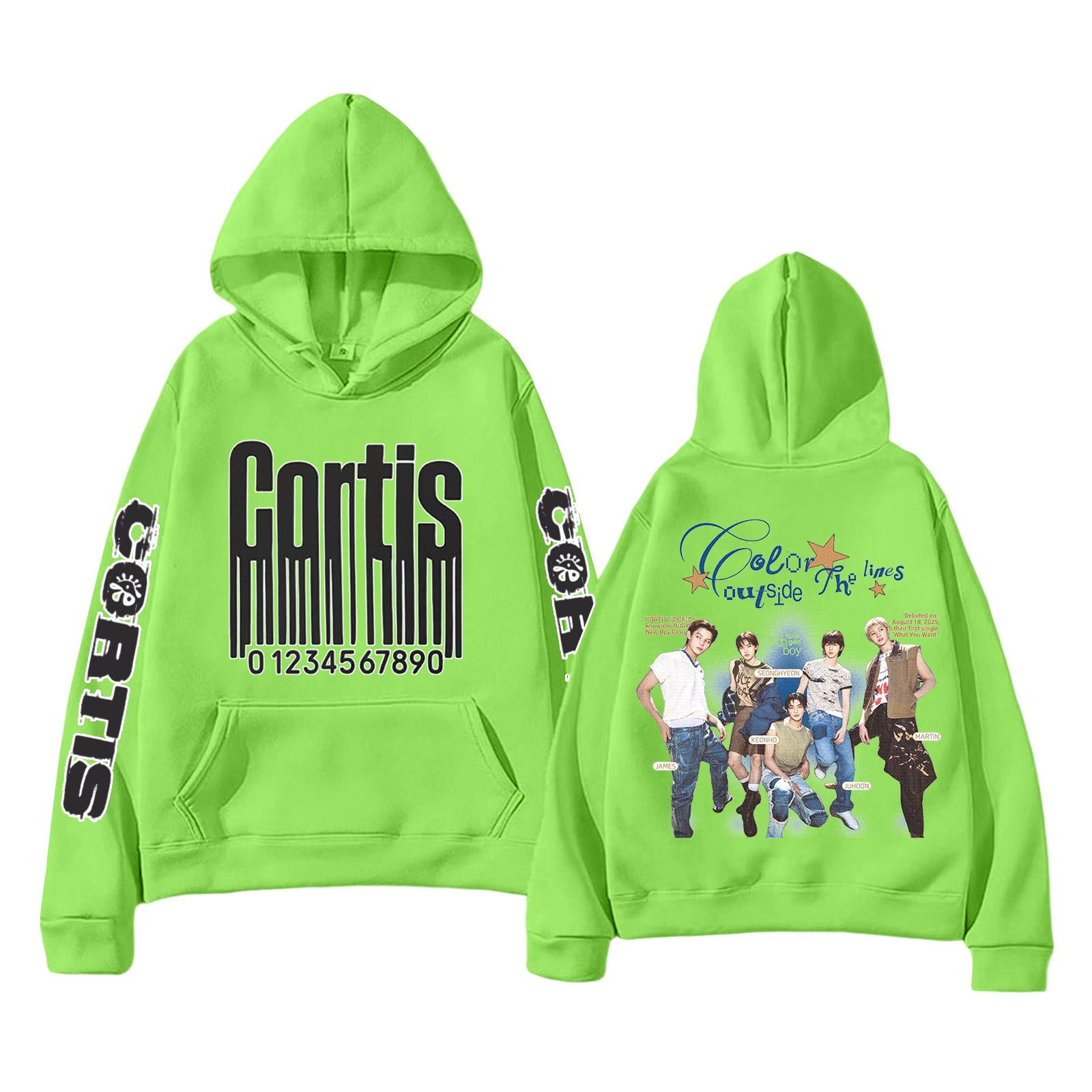 

Жіночий повсякденний модний світшот з капюшоном та кишенями, з принтом літер XL