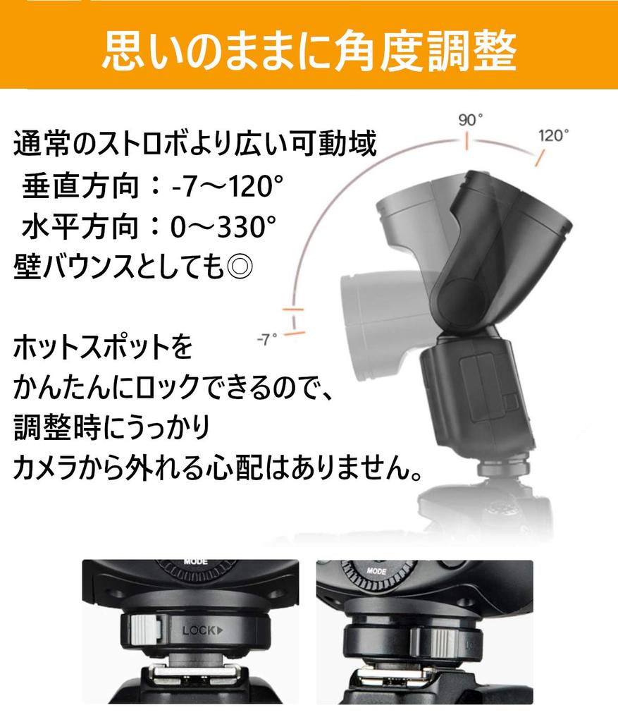 Japanese Approval Godox Canon Compatible Flash Strobe 76WS TTL Round Head HSS Japanese Instruction Set [Official Distributor/Technical Mark] V1-C 2.4G
