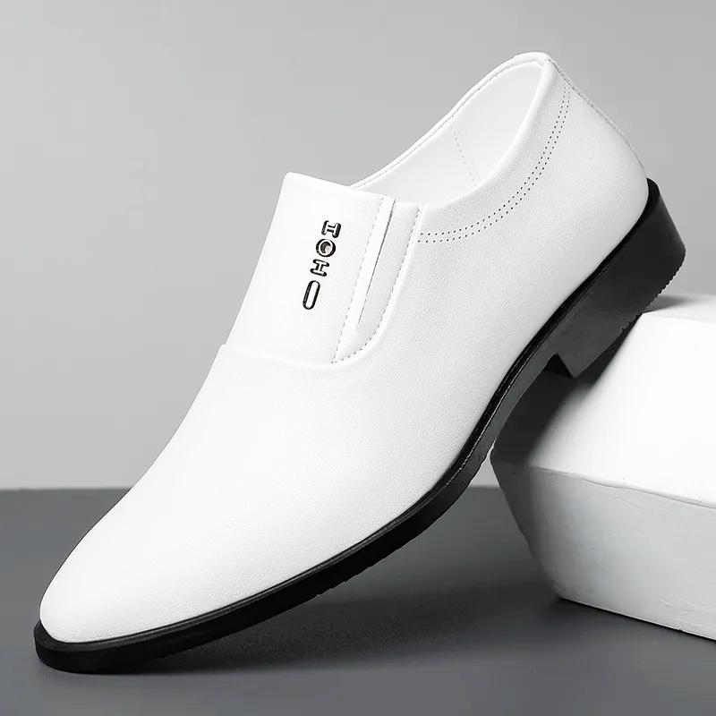 Fashion Four Seasons Mens Leather Shoes Business Daily Outdoor Formal Party Adult Elegant Loafers New Hot Brand Soft Sole Casual  Shoes