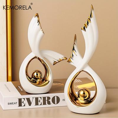 KEMORELA 1/2PCS Home Decoration Luxury Statues Simple Style Holiday Decorations TV Cabinet Wine Cabinet Office Desk Accessories