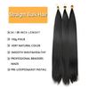 Long Straight Bulk Hair Synthetic 22 Inch Bone Straight Braiding Hair Crochet Braids for Black Woman