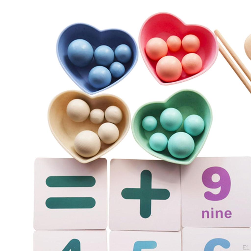 Bead Game Math Toy Clip Beads Matching Counting for Kindergarten Preschool Children 3