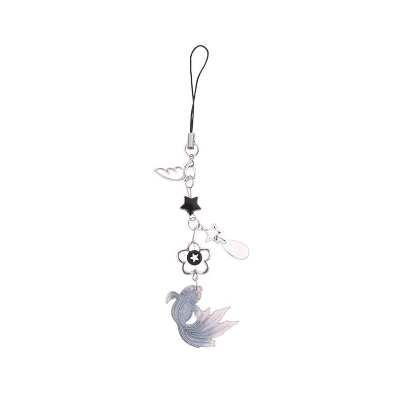 Colorful Fish Star Keychain Lanyard Wrist Strap Hanging Chain Mobile Phone Chain Charm