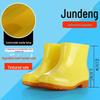 Tendon Sole Unisex White Waterproof Non-Slip Rubber Hygiene Boots for Medium and High Food Safety and Farm Work.