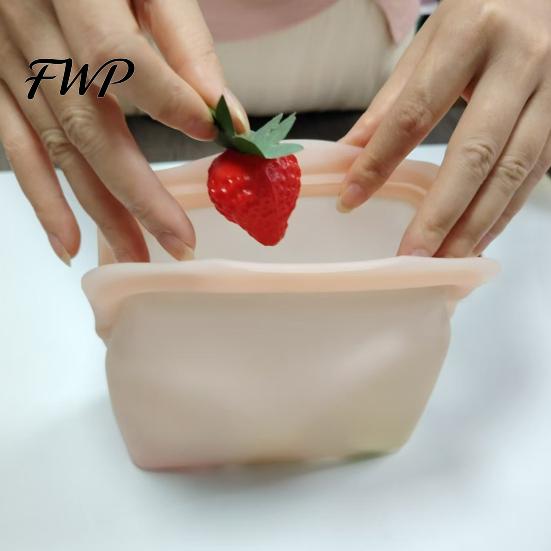 Freezer Safe Silicone Bags Storage Bag Leak-Proof Upright Prevent Odor Sandwich Transfer Reusable Thick Tear-Resistant Food Thickened