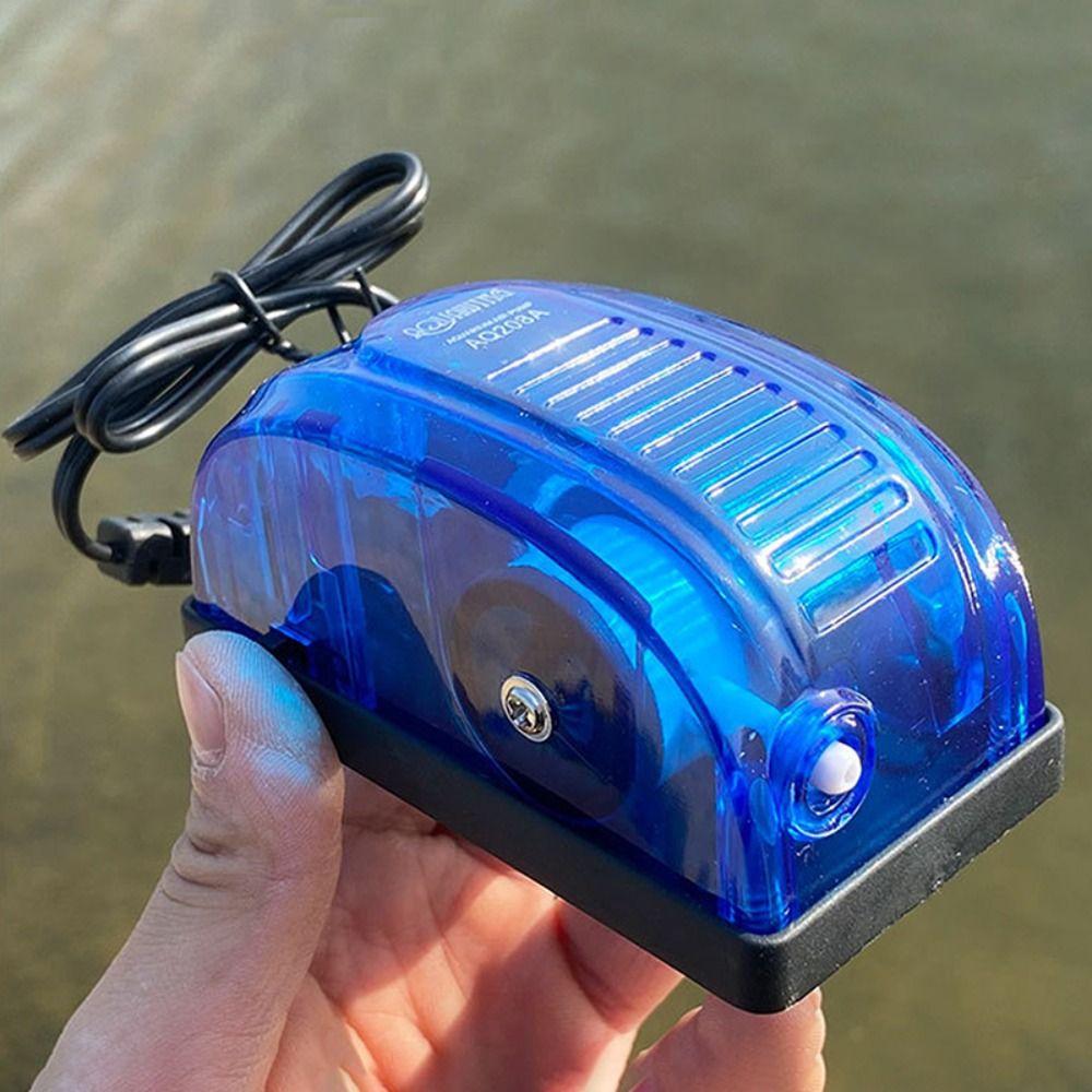 Enkel/Dubbelhål Akvarium Syre Luftpump Lågt Brus Ultratyst Hydroponisk Syreator Vattentät Fisk Luftpump