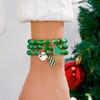 Weihnachts-Charm-Armband-Set mit Schneeflocke, Rentier, Weihnachtsmann zum Verschenken in der Weihnachtszeit