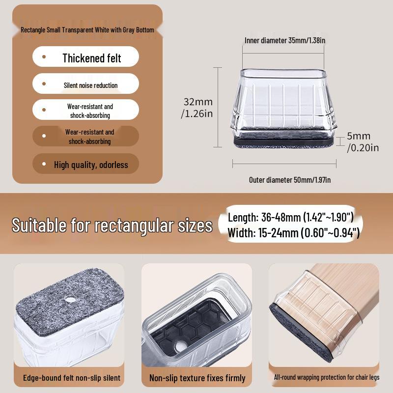 Silicone Chair and Table Leg Covers - Silent, Non-Slip Protection for Furniture