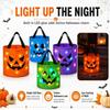 Halloween Luminous Pumpkin Candy Bucket Hand-Held LED Fabric Candy Bag Holiday Party Decoration Gift  Trick Or Treat Bucket