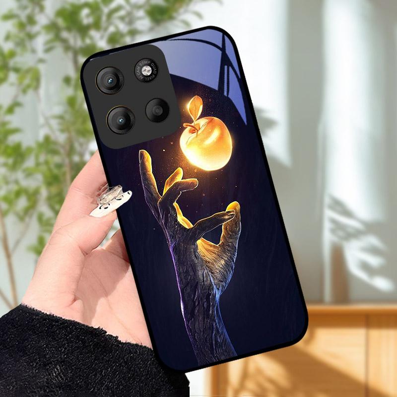 Do etui Motorola Moto G15 Coque Do etui na telefon Motorola MotoG15 Luksusowa osłona na telefon ze szkła hartowanego G 15 Osłona ochronna na aparat