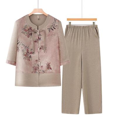 Summer Fashion Set for Middle-Aged & Elderly Women: 2026 New Style Top - Perfect for Mom & Grandma's Mother's Day