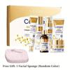 Collagen Face Cream Skin Repair Damaged Moisturizing Face Toner Lotion Eye Cream Firming Lifting Brighten for Face Skin Care Set