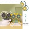 Portable Hanging Neck Sport Fan 2-speed Adjustable Usb Rechargeable Mini Fan For Outdoor Sports Camping