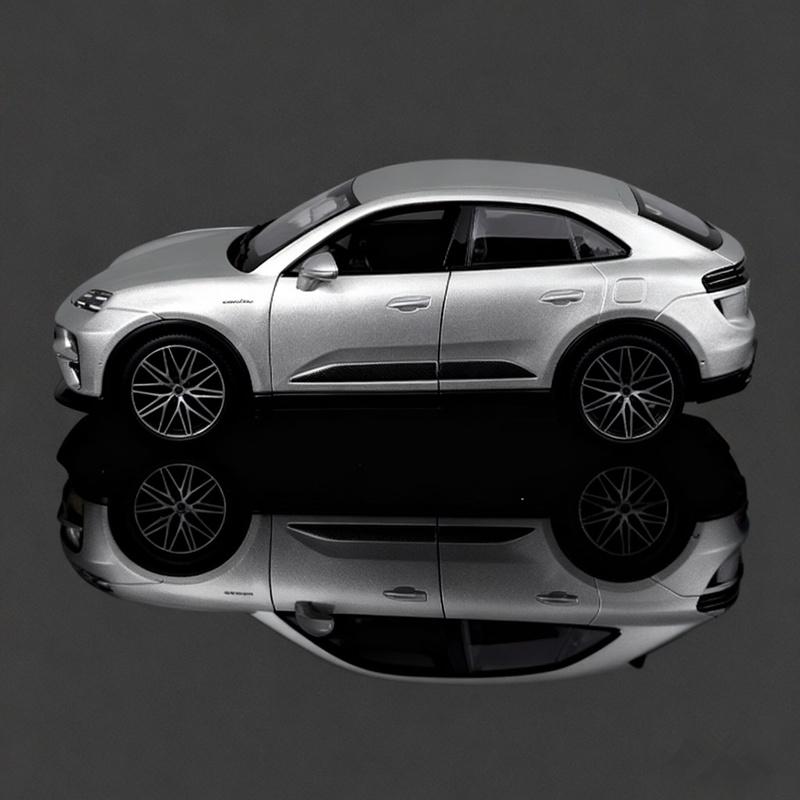 AABKQ1 Bburago 1:24 Porsche Macan EV SUV Alloy Luxy Car Model Diecast Metal New Energy Electric Vehicles Car Model Simulation Kids Gift