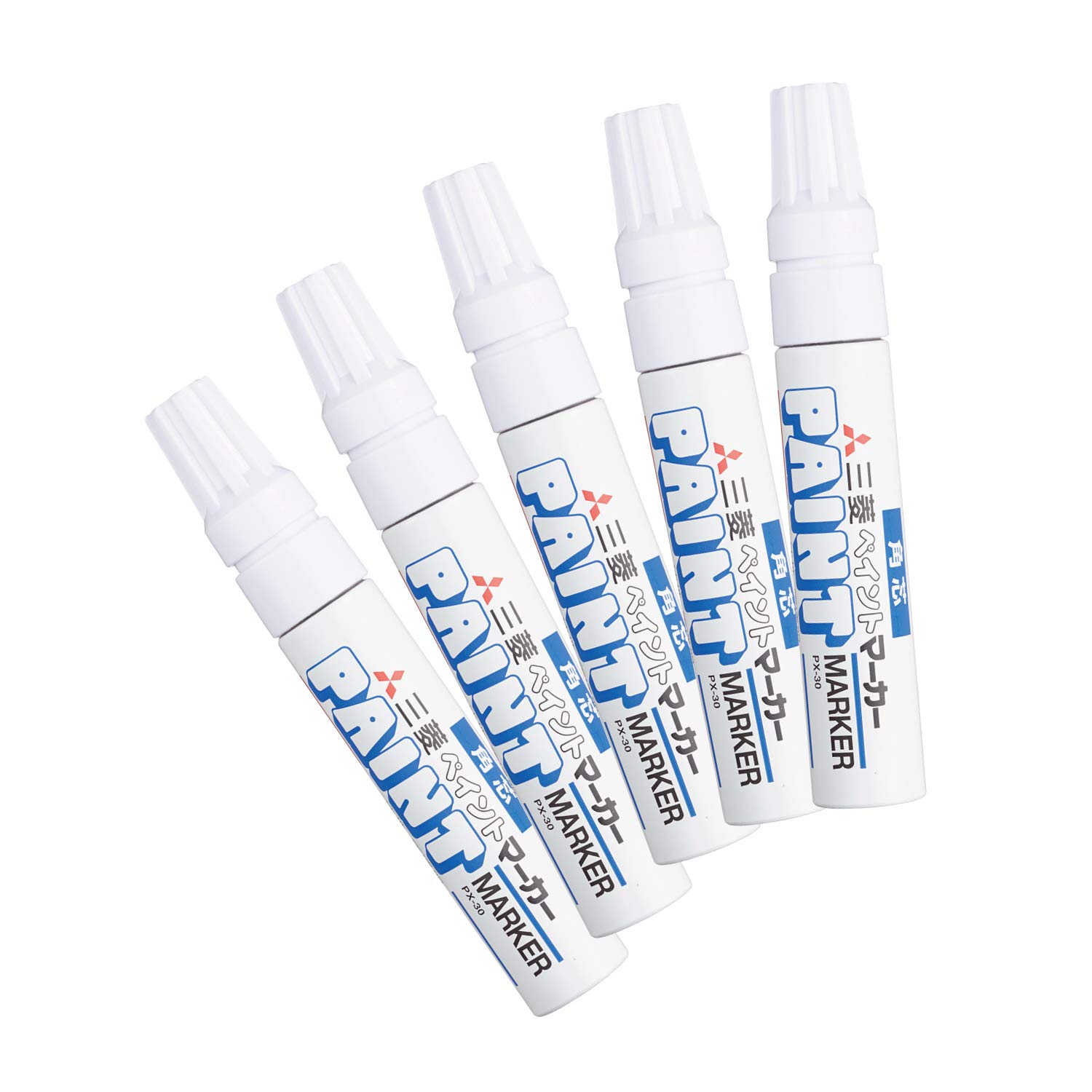 

Маркер для рисования Mitsubishi Pencil, Толстый, Белый, Набор из 5 штук, PX30.1