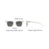 Tom Ford Square Sunglasses With Color Block Design Unisex Sunglasses Transparent FT0970K26A52