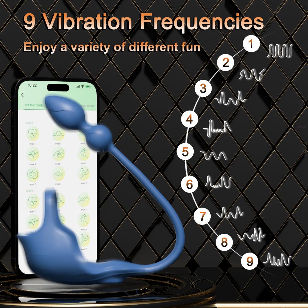 Vibrator Cockring Penis Cock Ring Med Anal Butt Plug Delay Ejakulasjon Sexleketøy for menn Par