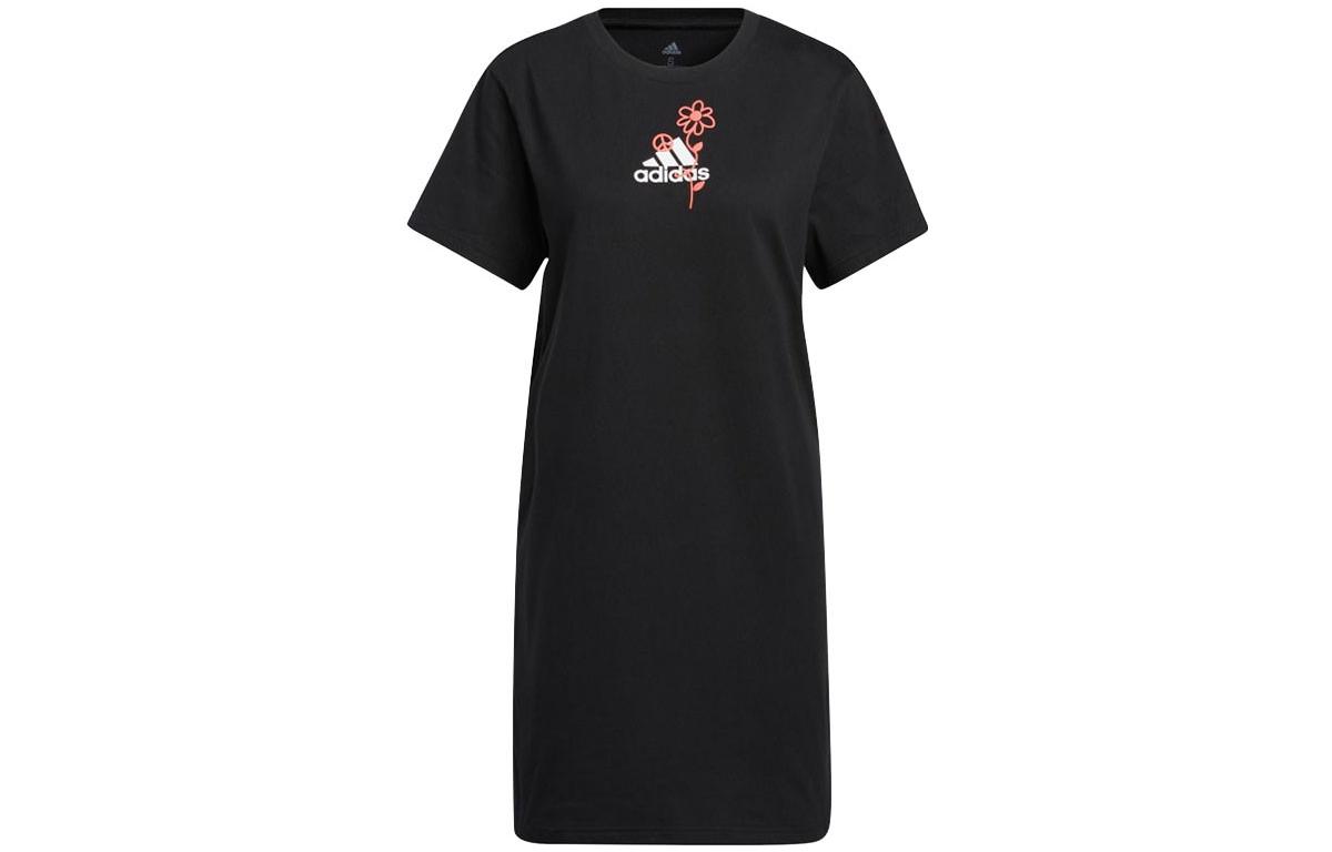 Adidas Short Sleeved Dress Women s Black H57414 S