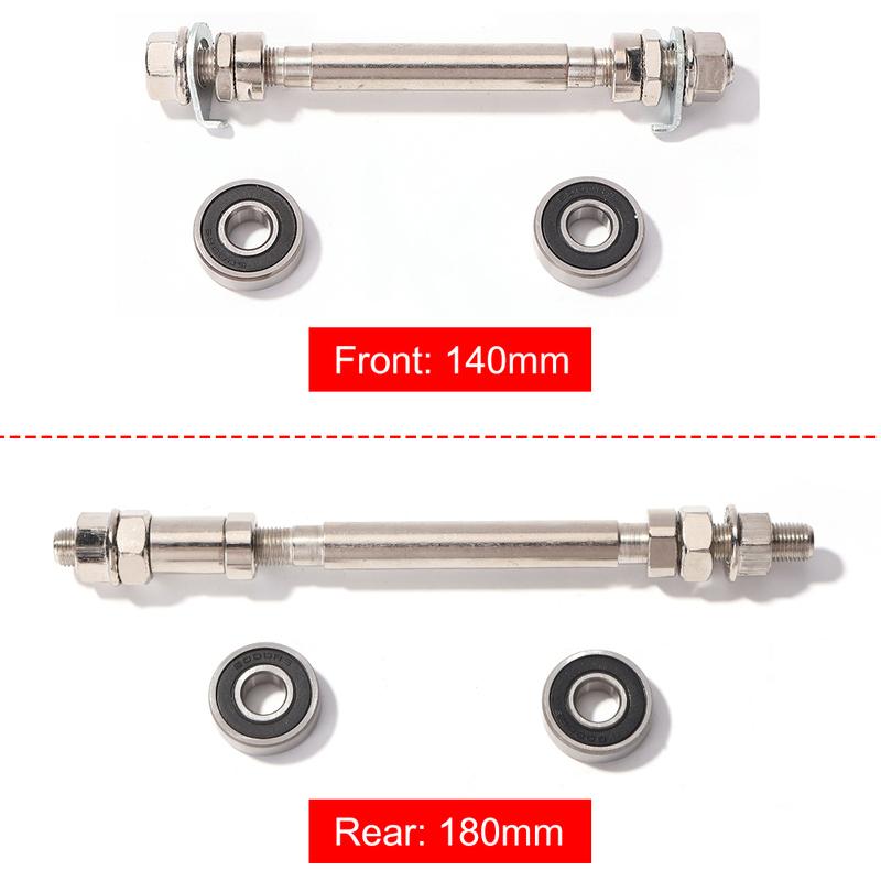 Bicycle Wheel Hub Axle Shaft Front Rear 6000 Bearing Mountain Bike Front/Rear Axle Lever Repair Tool Accessories
