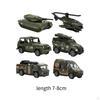 6 Pcs Pull Back And Move Alloy Vehicles, 2.7-3.2 Inch, Crash Resistant, Some Movable Joints,