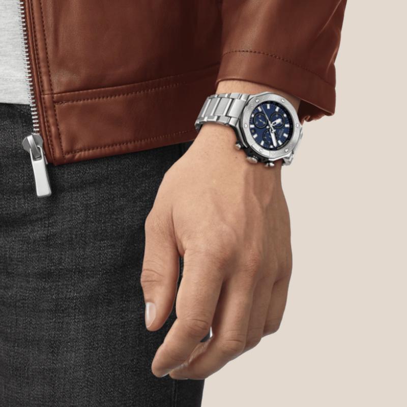 Tissot Sports Collection Quartz Movement 100m Water Resistance Men's Watches Watch 45mm Blue Dial T141.417.11.041.00