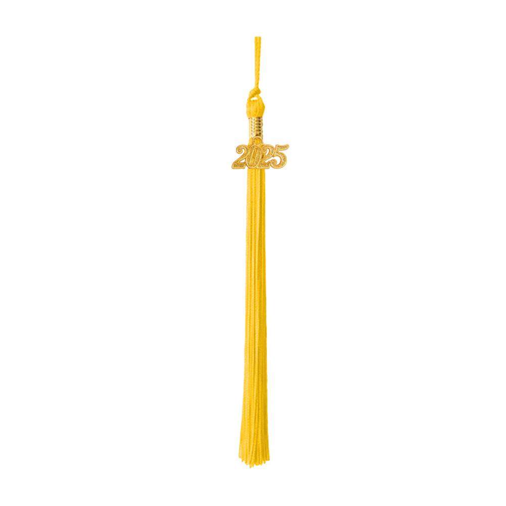 40cm Tassel Graduation Hat Tassel with 2025 Charm Solid Color Cap Hornor Tassel for Master Bachelor School Graduation Party