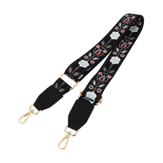 [LIFKOME] Shoulder Strap, Floral Pattern, Shoulder Belt, Single Item, Thick, Adjustable Length, Stylish, Handle, Shoulder Strap, Ethnic Style,