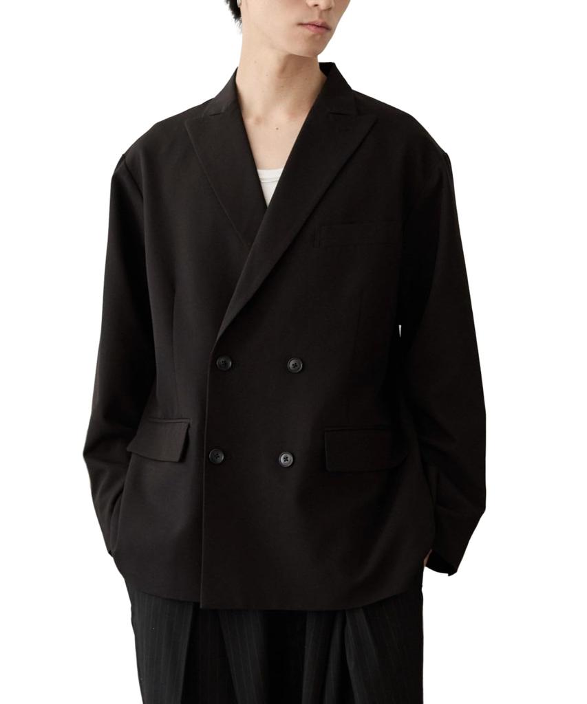 WEGO TR Tailored Size Black Double-Breasted Jacket, Men's, L,