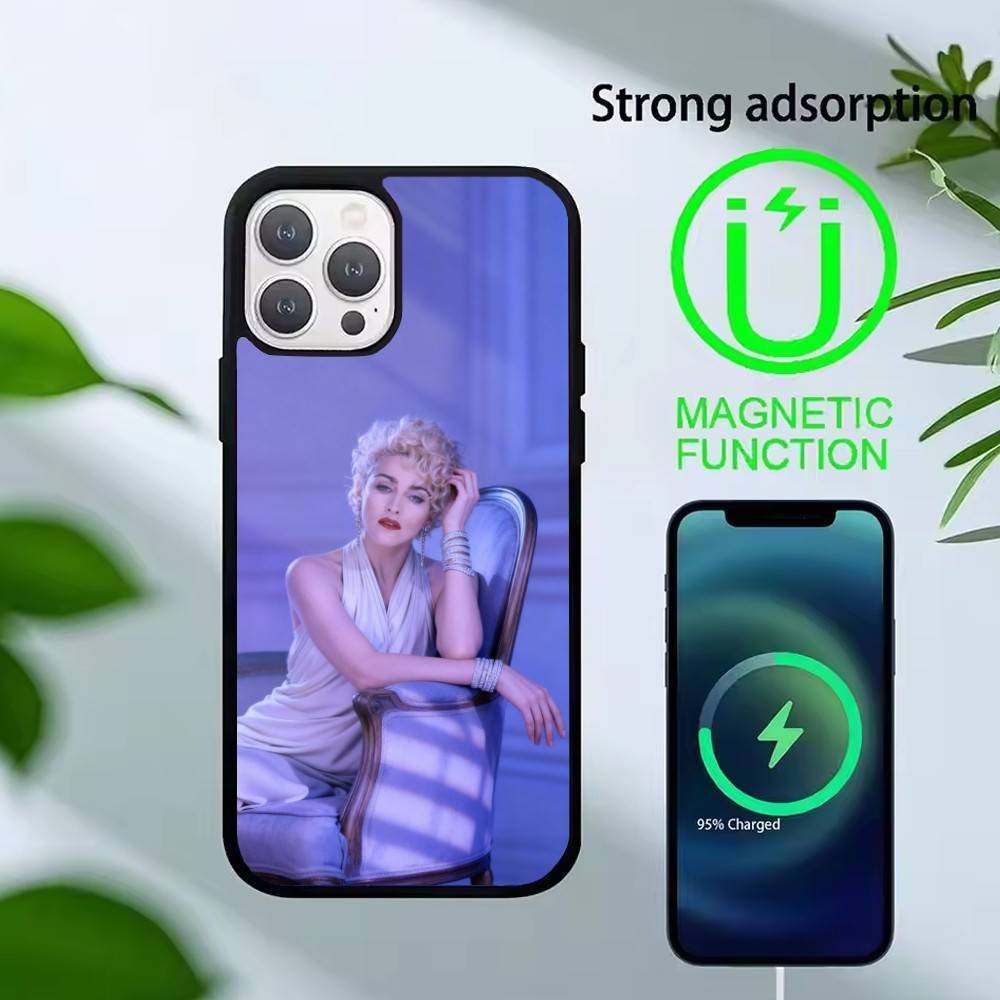 

Singer F-Madonna Phone Case For iPhone 17,16,15,14,13,Pro,Max,Plus,Magnetic For Magsafe Wireless Charging iPhone15PRO