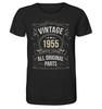 T Shirt Original Parts Birthday Vintage Saying 1955 Years Personalized Gift Ideas - Organic Tshirt